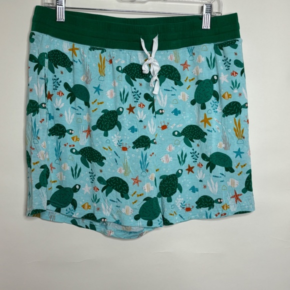 Little Sleepies Sea Turtle Friends Woman's Pajama Shorts - Picture 2 of 3